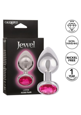 Aluminium Jewel Large Rose Butt Plug