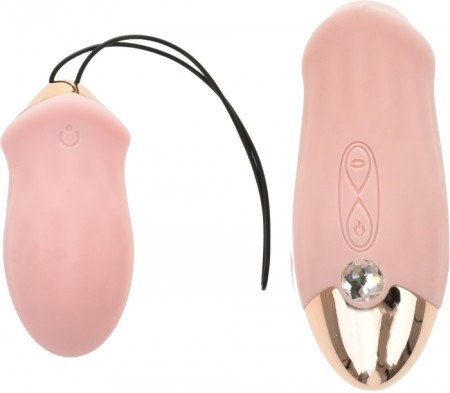 Protea Clitoris Sucking Stimulator Set+Egg Vibrator Remote,10 Vibration Modes, USB Rechargeable-Pink