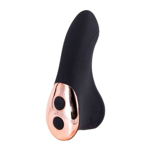 Finger Flirt Rechargeable Silicone Vibrator - Black