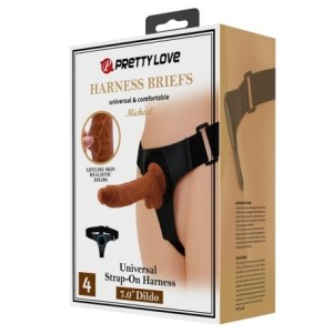 Pretty Love Michael Harness Briefs with Dildo Set