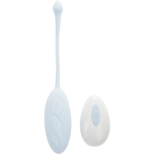 Wireless Silicone Egg Vibrator Kate 12 Vibration Modes USB Rechargeable - Blue