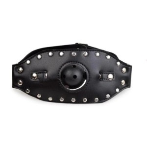 Gag with Ball and Mouth Mask - Black