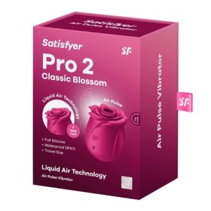 Satisfyer Pro 2 Classic Blossom  Air Pulse Stimulator - Red