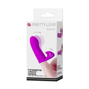 Pretty Love Maxwell-Finger Silicone Vibrator-Purple