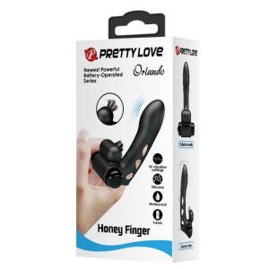 Pretty Love Orlando Black Finger Vibrator G Spot Clitoral Stimulator