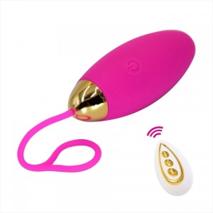 Egg Vibrator Spiraly Remote Control 10+6 Vibration Modes, USB Rechargeable - Pink