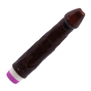 Pvc Vibrator 19 cm--Brown