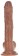 Allison PVC Suction Cup Mini Dildo, Brown - 19 / 14 cm