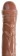 Allison PVC Suction Cup Mini Dildo, Brown - 19 / 14 cm