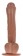 Allison PVC Suction Cup Mini Dildo, Brown - 19 / 14 cm