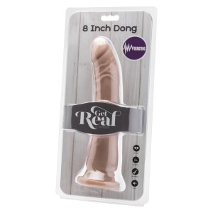 Dong 8 inch Vibrating Flesh