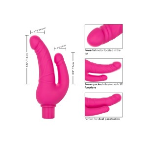 Rechargeable Power Stud Over & Under - Pink