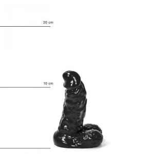 Dildo Realistic All Black - 13 cm