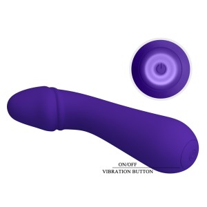 Cetus G Spot Vibrator, 12 Vibrating Modes, Silicone, USB Rechargeable - Violet