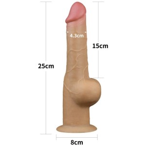 9.5'' Handle Silicone Suction Cup Super Realistic Cock