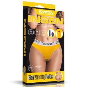 Bitch Wireless Rechargeable Vibrating Panties - M/L