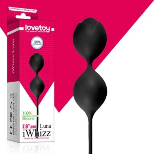 Iwhizz Luna Silicone Vaginal Balls-Black