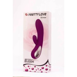 Pretty Love Elmer Purple Rechargeable Rabbit Vibrator - Purple