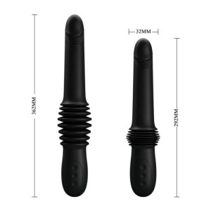 Pretty Love Pazuzu Black-Rechargeable Silicone Vibrator