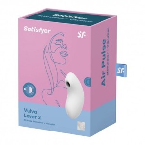 Satisfyer Vulva Lover 2 Stimulator & Vibrator - White