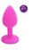 700073 - Anal Silicone Buttplug Small - Pink / Assorted Colors