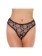 LACE OPEN BRIEF-BLACK