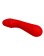 Cetus G Spot Vibrator, 12 Vibrating Modes, Silicone, USB Rechargeable - Red