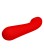 Cetus G Spot Vibrator, 12 Vibrating Modes, Silicone, USB Rechargeable - Red