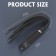 Silay Vibrator & Whip 9 Vibration Modes, Silicone, USB Rechargeable- Black