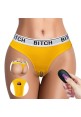 Bitch Wireless Rechargeable Vibrating Panties - M/L