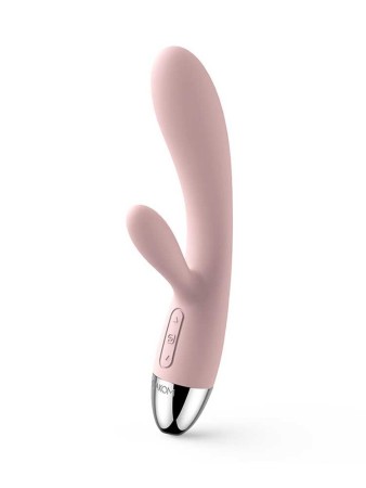 Svakom Alice Rechargeable Silicone Rabbit Vibrator Pale Pink