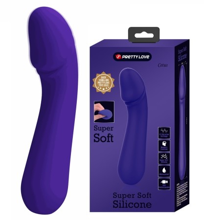 Cetus G Spot Vibrator, 12 Vibrating Modes, Silicone, USB Rechargeable - Violet