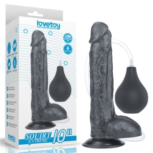 10'' Squirt Extreme Dildo Black