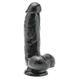 Dildo 6 inch with Balls Black