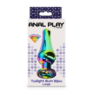 Twilight Bum Bijou Aluminium Silver Jewel But Plug-Large