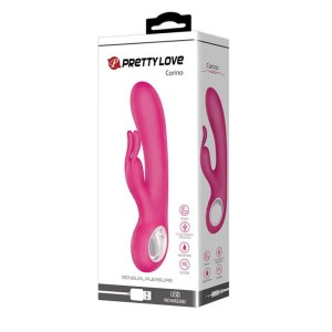 Pretty Love Carina Pink Rechargeable Rabbit Silicone Vibrator