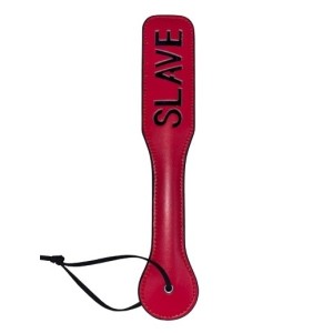 PVC Paddle "SLAVE" Black / Red - 32 cm