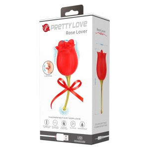 Pretty Love - Rose Lover, Clitoris Rechargeable Silicone Vibrator