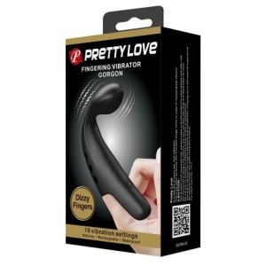 Pretty Love Gorgon, 10 Vibrating settings Rechargeable Finger Silicone Vibrator