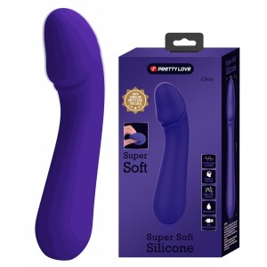 Cetus G Spot Vibrator, 12 Vibrating Modes, Silicone, USB Rechargeable - Violet