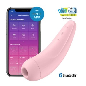 Satisfyer Curvy 2+ (Pink) Rechargeable App Controlled Long Distance Vibe