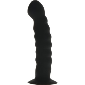 Black Panic Silicone Anal Plug 14 cm - Black