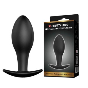 Pretty Love Anal Silicone Stimulation Plug - Black