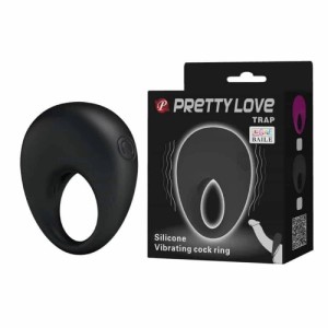 Pretty Love Trap-Silicone Vibrating Cock Ring