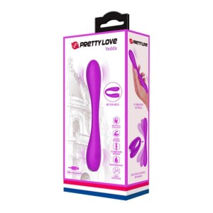 Pretty Love Yedda Rechargeable G-Spot Double Vibrator - Purple