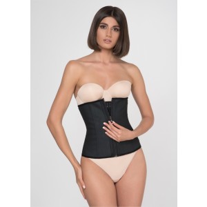 Royal Zeta Zipper Corset Black