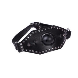 Gag with Ball and Mouth Mask - Black