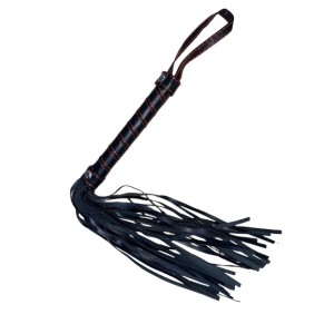 Fetish Game Whip, Black, 41 cm