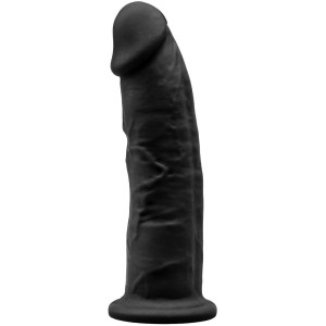 Silexd Double Density Thermo Reactive Silicone Dildo.15 cm - Black