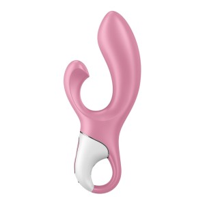 Satisfyer Air Pump Bunny 2 Inflatable Silicone Vibrator - Pink 